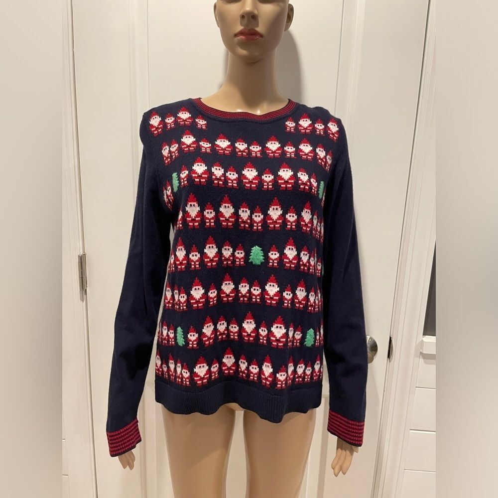 Talbots Holiday Wool sweater size  L petite